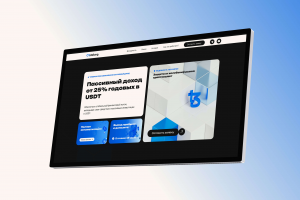 Дизайн одностраничного сайта по инвестициям в USDT "O1Staking"