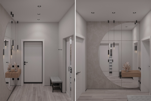 Прихожая с гардеробной