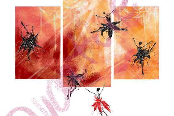 Модульная картина с балеринами