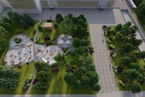 Визуализация для проекта благоустройства территории РУДН