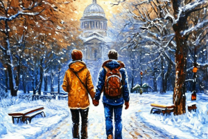 Песня про валенки.