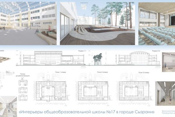 Пространства ГБОУ  СОШ №17 г. Сызрани