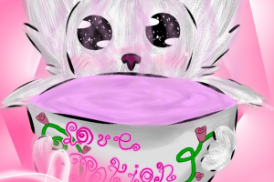 Арт на день святого валентина. Версия с подписью и без подписи.