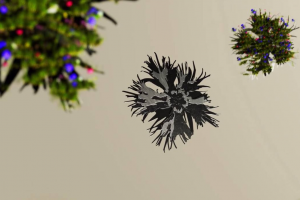 3D моушен дизайн: цветущий металл