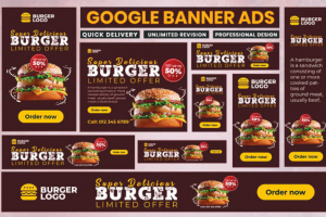 Разработка комплекта баннеров для бургерной