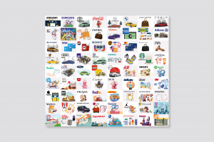 Дизайн обучающего плаката для детей "Знакомство с брендами"