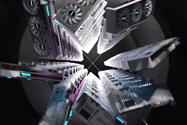 Моушен дизайн видеокарты GeForce RTX 3080