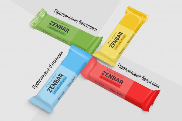 Разработка дизайна упаковки для протеиновых батончиков