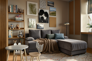 Совмещенная гостиная-спальня