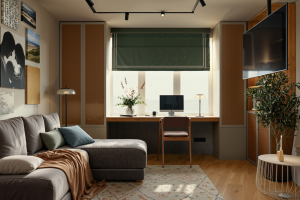 Совмещенная гостиная-спальня