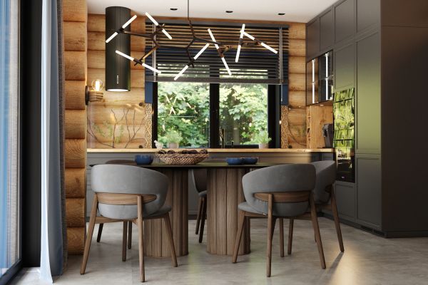 Дизайн-проект интерьера коттеджа (с мебелью "Ток Хаус")