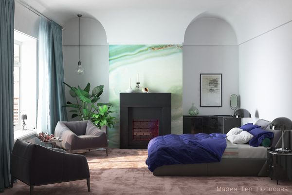 Дизайн-проект интерьера гостиничного номера "Морской отель"