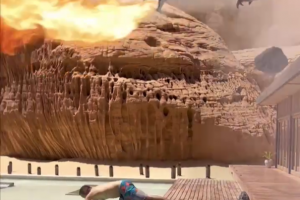 VFX с анимацией дракона/для отельного бизнеса