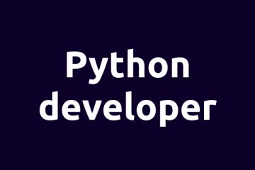Python разработчик.