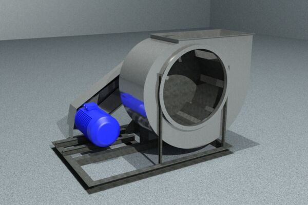 Вентилятор. 3D моделирование и визуализация AutoCAD 2019.