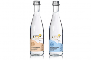 Этикетка для фирменной воды "Altay Resort"