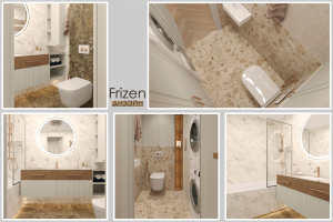 Дизайн ванной и санузла 8м2