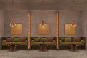 Дизайн концепция кальян-бара 105 кв.м. и 3D-визуализация