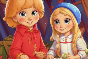 Сказка про Васю, который сделал кляксу в тетрадь.