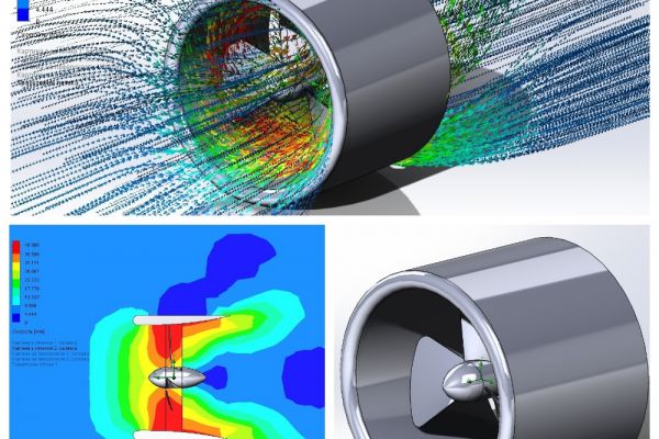 Расчет скоростей и траекторий набегающего потока