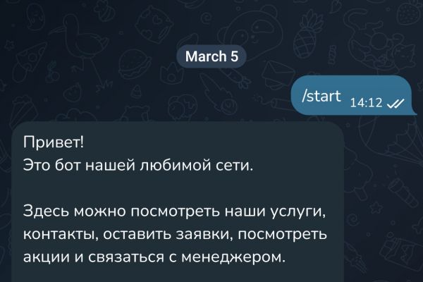 Telegram-бот для спа-салона