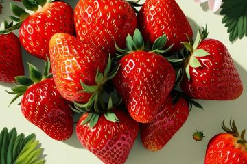 Сочная клубника. Иллюстрация