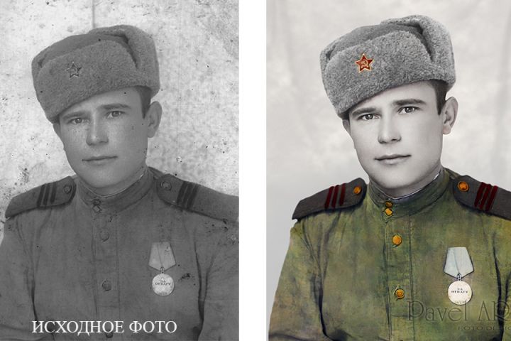 Реставрация старых, военных фото. Бессмертный полк. - 5392308