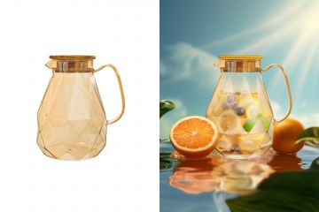 ИИ-генерация фона и сложный монтаж предметных фото