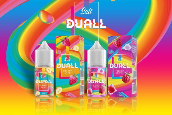ребрендинг упаковки вейп жидкости duall