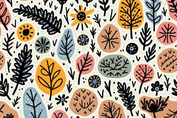 Иллюстрация для интерьерного постера, дизайна блога