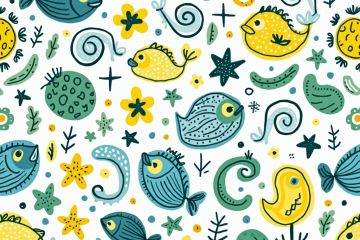 Иллюстрация для интерьерного постера, дизайна блога