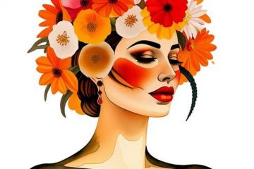 Иллюстрация для интерьерного постера, дизайна блога, салона красоты