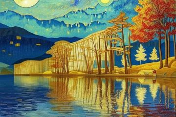 Иллюстрация для интерьерного постера, дизайна блога