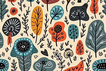 Цветочный фон для дизайна блога, сайта, упаковки, принта