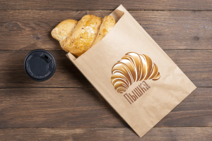 Логотип для кондитерской "Пышка"