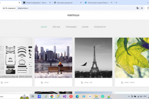 Сайт на joomla на тему портфолио