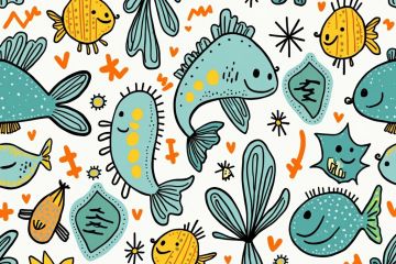 Морской фон для блога, иллюстрация