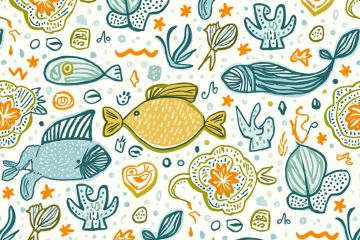 Морской фон для блога, иллюстрация