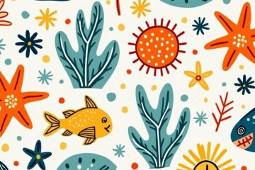 Шапка для Youtube канала. Рыбки