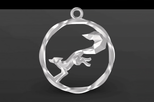 3D-модель кулона "Лиса"