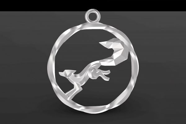 3D-модель кулона "Лиса"