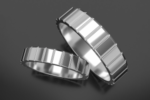 3D-модель парных колец №2