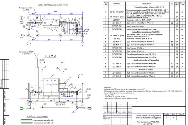 Проект газопровода до границы земельного участка с установкой ГРПШ