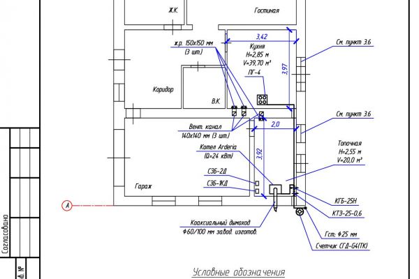 Проектирование системы газопотребления жилого дома