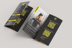 Дизайн печатной продукции для фитнес-клуба "WellnessFit&Spa"