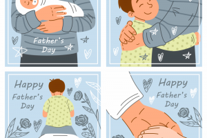 День отца. Вектор