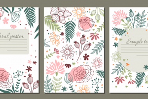 Цветочный орнамент. Вектор