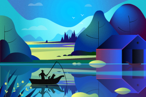 УЧебная векторная иллюстрация в  Adobe Illustrator