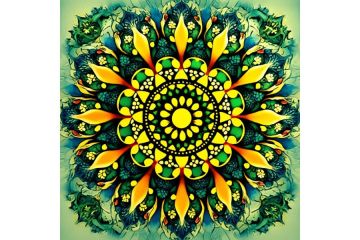 Мандала для укрепления здоровья. Интерьерная картина в цифровом формате 