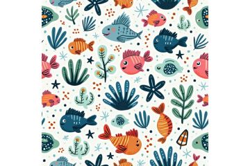 Сказочный подводный мир. Интерьерная картина